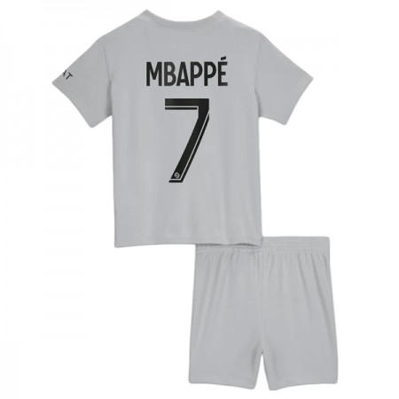 Fotbalový Komplet Paris Saint-Germain Mbappé 7 Dětské Venkovní 2022-23 Krátký Rukáv (+ trenýrky)